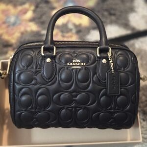Coach Black Embossed Women's Bag